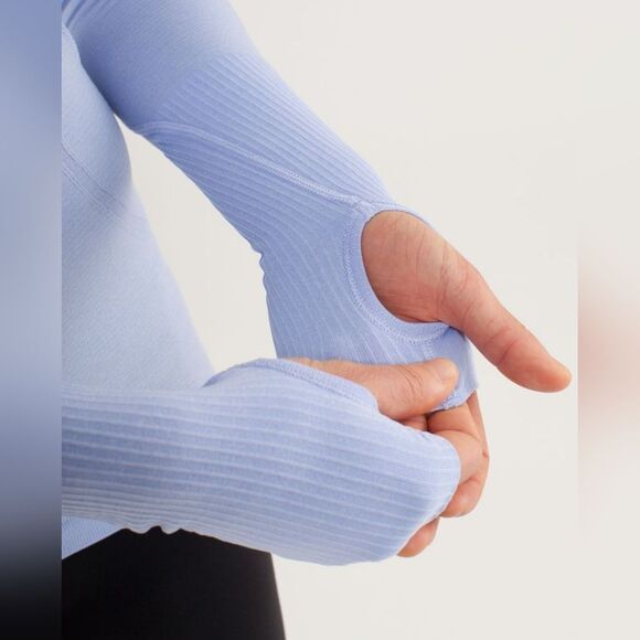 NWOT Lululemon Run: Swiftly Tech Long Sleeve Lavender Dusk Size 8 Athletic - Picture 3 of 6